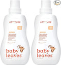 ATTITUDE Baby Laundry Fabric Softener, Plant and Mineral-Based Ingredients, Vegan and Cruelty Free Household Products, Pear Nectar, 40 Loads, 33.8 Fl Oz (Pack of 2)