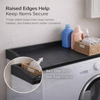 OAKHAM HOME Washer Dryer Countertop 54" W x 27.5"D Washer Dryer Topper with Non-Slip Pads Laundry Countertop for Laundry Room Organization and Storage, Black