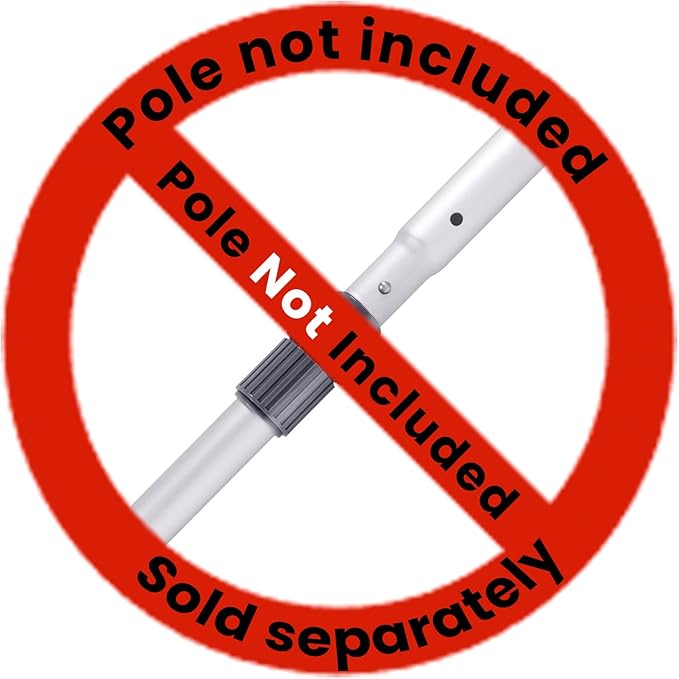 Sepetrel 22” Wide Pool Brush Head for Cleaning Walls,Heavy Duty Inground/Above Ground Aluminum Swimming Pool Scrub Brushes with Curved Ends & Premium Strong Bristle,Red