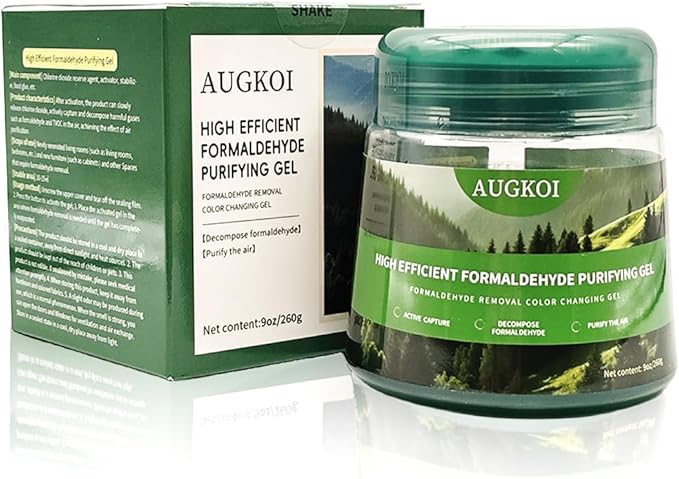Formaldehyde Removal Gel, Powerful Deodorizer, Purifies the Air, Effectively Removes Odors and Formaldehyde from Homes, Laundry Rooms, Garages, Basements, RVs, and Other Places,9Oz