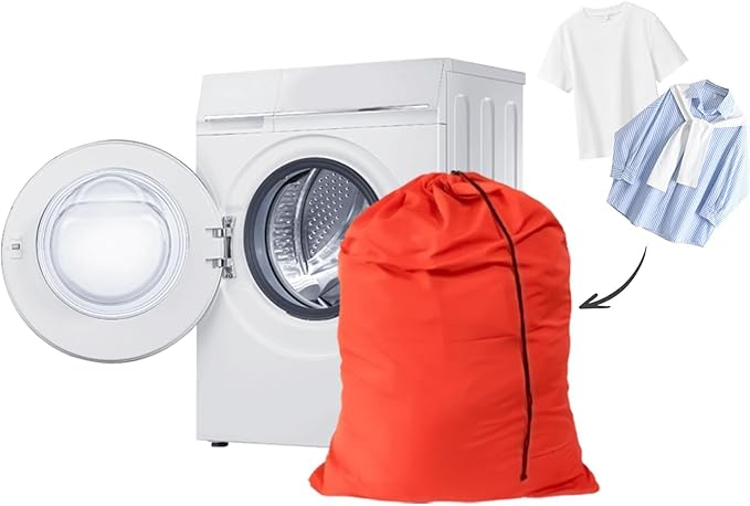 Extra Large Laundry Bag Travel Laundry Bags with Drawstring Closure Fit a Laundry Basket or Hamper for college dorm and apartment dwellers Machine Washable 30"x40" (Mixed Color 12 Pack)