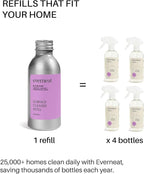 Everneat Probiotic Surface Cleaner Concentrate – Cleans for Days, Refillable, Non-Toxic | Refill Bottle Makes 4 Spray Bottles | Lavender, Clary Sage, Copaiba & Orange | 4 oz (Just Add Water)