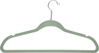 Simplify Slim Velvet Clothes Hangers | 50 Pack | Non-Slip | Shirts | Suit | Pants | Dresses | Garments | Closet Storage & Organization | Durable | Sage