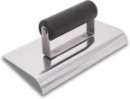 MARSHALLTOWN QLT Stainless Steel Hand Edgers, Plastic Handle Material, 152mm Width, 203mm Length, 16mm Lip, 13mm Radius, Made In The USA, CE524SP