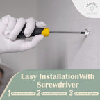 Premium Nylon 66 Self-Drilling Drywall Anchors & Screws kit | Hang Cabinets, Tv Wall Mount, Pictures, Towel Racks | 10#8X 1-1/4 Philips Screws and 10 Nylon Anchors | Holds 90lbs