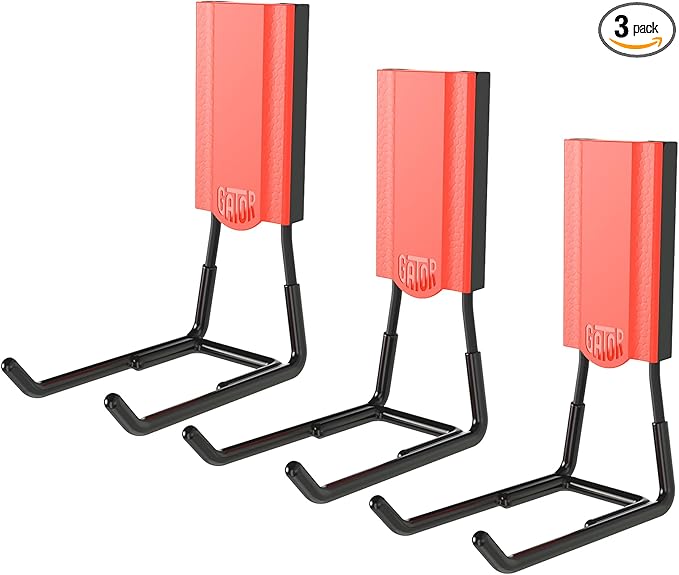 GATOR MAGNETICS MIDI 4 in Open Hooks, 25 lb Heavy Duty Magnetic Hooks for Steel Surfaces, Patented Easy-Release, Non-Slip Grip – Storage & Organization, Garage, Shed, Home, Cleaning Tools - 3 Pack