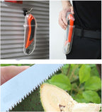 Toolux 5.9 Inch Folding Saw, SK-5 Steel Pocket Hand Saw for Wood, Hunting and Camping, Pruning Saw for Cutting Branches and Tree Limbs on Backpacking & Bushcraft Trips, With Carry Case