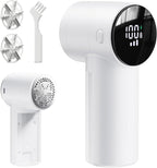 Electric Lint Remover and Fabric Shaver, Rechargeable Clothes Shaver for Sweater Furniture Couch, 3-Speed Pill Remover Defuzzer to Remove Fuzz Pilling from Blanket Jacket