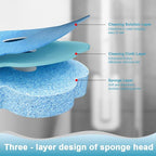 Disposable Toilet Bowl Wand Refills, Toilet Cleaning Refills, Disinfecting Scrubbing Pads,60 Count Disposable Toilet Brush Refills, Toilet Cleaning Sponges Heads for Bathtub, Floor, Drain