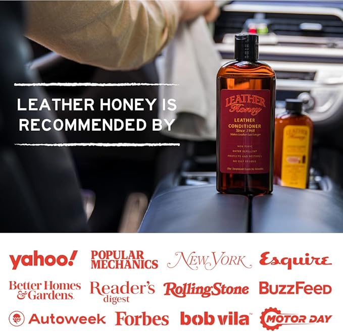 Leather Honey Cleaner Wipes with 8oz Conditioner