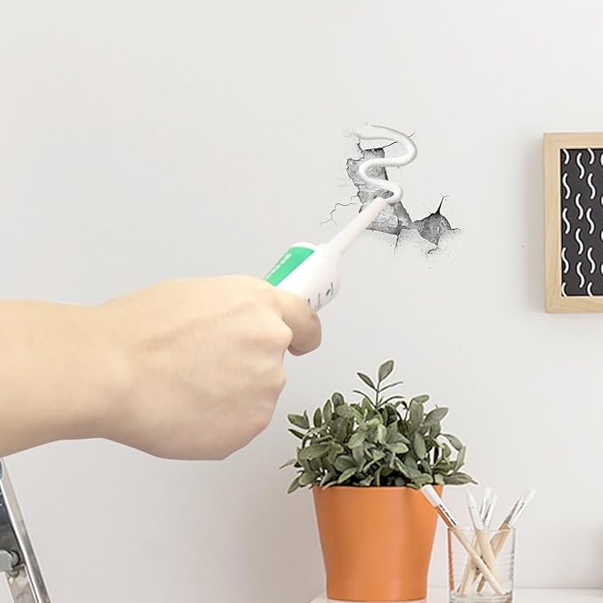 250g Wall Putty Hole Repair, Safe Wall Mending Agent, Drywall Repair Kit with Nozzle,Spackle for Drywall Paste, Easy to Fill Holes for Aluminum Metal Plaster Sheetrock Ceiling