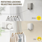 Retractable Clothesline, Clothes Line Retracting Indoor, Retractable Clothesline Indoor, Stainless Steel Travel Clothesline, Not Sagging, Suitable for Balconies, Courtyards, Laundry Rooms