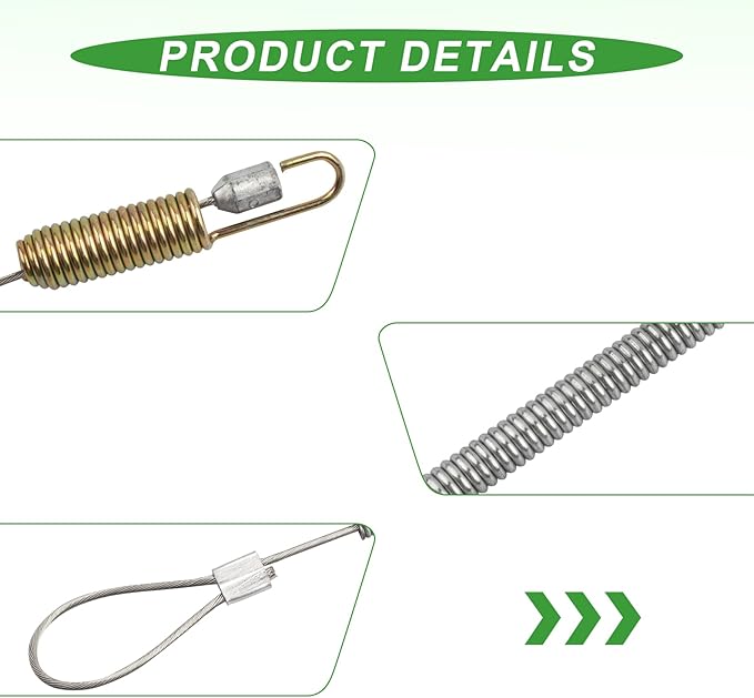 532110675 Clutch Cable for Husqavarna Craftsman Sears AYP Poulan Roper Weed Eater 17" Rear Tine Tiller, Fits Models 650BRTT 650RTT 650RTTA, Replaces Part Number 110675 110675X DNLX3845 5321106-75