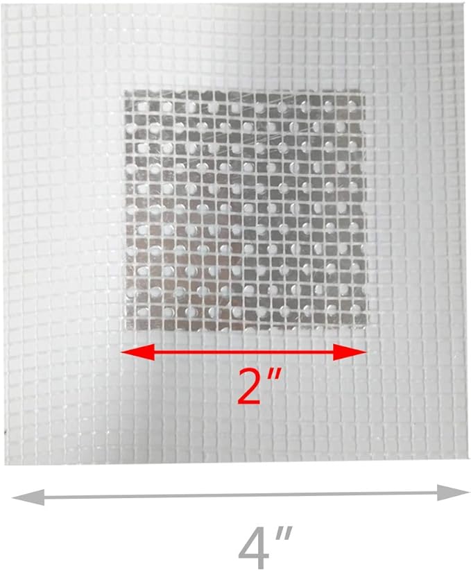 3 Pieces 2 Inch Wall Patch Repair, Drywall Repair Patch Self Adhesive Drywall Patch and Fiberglass Repair Kit, Heavy Duty Dry Wall Hole Repair Patch for Drywall Plasterboard (2 x 2 Inch)