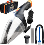 ThisWorx Car Vacuum Cleaner 2.0, Portable Handheld Mini Vacuums Cleaner W/ 16ft Cord, LED Light, Bag, & Attachments- Small Vac for RV, Boats, Travel, Car Accessories, Lightweight