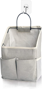 Wall Hanging Storage Bag,Wall Hanging Organizer bags with Pockets, Wall organizer Storage for Dormitory Bathroom Bedroom Kitchen (Grey1)