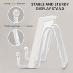 3 Pack 6inch Picture Stands for Display, White Metal Plate Stands for Display - Decorative Plate Stand, Plate Holder Display Stand, Picture Frame Stand - Plate Display Stands for Picture Stand