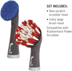 Rubbermaid Reveal Power Scrubber Attachable Scouring & XL Brush Head, for Cordless Electric Battery Powered Scrub Brush, Ideal for Kitchen/Stovetop/Dish/Silverware/Utensils/Appliances
