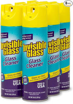 Invisible Glass 91160-6PK Premium Glass And Window Cleaner Aerosol Can Leaves Glass Streak Free And Residue Free With Improved Foaming Action, Pack Of 6