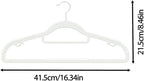40 Pack Thin Space Saving Hangers, No Slip Clothes Hangers with Non Slip Textured and 360° Hook - Plastic Hanger, Closet Organizer for Shirt, Pants, Suit, Skirt, Coat - Ivory White