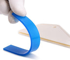 FOSHIO 4Pack White Auto Home Kitchen Bathroom Shower Squeegee Hand Squeegee Window Wiper Mirror Wiper with Blue Silicone Water Blades