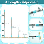 Pet Hair Remover for Carpets with 3 Lengths Adjustable Handle (23-54") - Stand-Up Tool to Remove Matted Dog & Cat Hair from Deep Pile Rugs, Stairs, Under Furniture