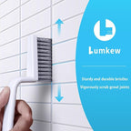 Grout Cleaner Brush V Shape, Stiff Grout Cleaning Brushes for Tile Floor, Handheld Grout Scrub Brush Set for Shower, Bathroom, Kitchen, Household Use,2 pcs