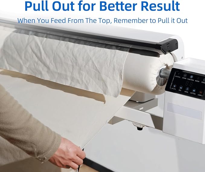 Rotary Roller Steam Press Iron, Hotel Linen Ironing Machine With Continuous Steam for Commercial Home Use. For Bed Sheet,Pillowslip,Napkin,Tablecloth And Almost Any Flat, Appropriately Sized Textile