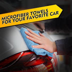 HOMEXCEL Blue Microfiber Cleaning Cloth 50 Pack, 12.5 x 12.5 inch Microfiber Towels for Cars, Ultra Absorbent Car Washing Cloth, Lint Free Streak Free Cleaning Rags for Car, Kitchen, and Window