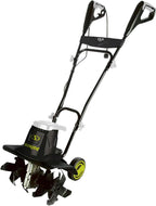 Sun Joe Corded Electric Garden Tiller & Cultivator with Steel Tines, 16 Inch, 13.5-Amp Motor - Heavy-Duty Tilling Machine for Lawn, Yard, and Gardening Care, TJ604E