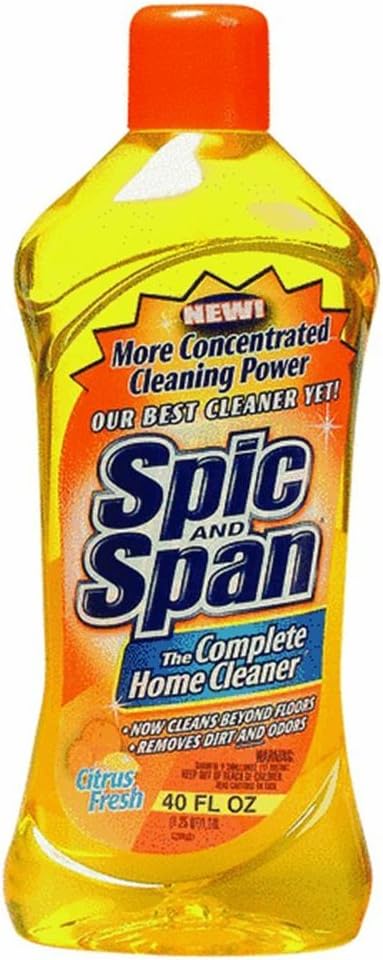 Spic And Span Dilutable Liquid Cleaner Multi-Surface and Floor Cleaner, Citrus Fresh Scent, 40 fl. oz.