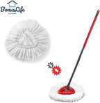 Mop Heads Replacements for O-Ceda Easy Wrin Spin System, Microfiber Refills, Easy Cleaning Mop Head Replacement White 6 Pack