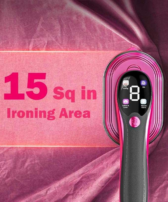 Steamer for Clothes,2-in-1 Steam & Iron with Four Modes,All Fabrics,Ceramic Rapid-Heating Panel,Handheld Cordless Portable Steamer,Travel & Home