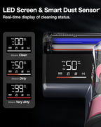 Jimmy Mattress Vacuum Cleaner, Bed Vacuum Cleaner with UV Sanitizing & HEPA Filter & Ultrasonic, Hot Wind and Air Purification, 15Kpa 500W Handheld Vacuums for Bed, Couch, Sofa, Crib (BX8-Corded)