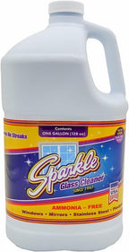 Sparkle Glass Cleaner Refill 1 Gallon (128 Fl Oz) – Ammonia-Free Heavy Duty Streak-Free Formula for Windows, Mirrors & Glass (Pack of 1)
