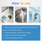 Sink Drain Cleaner, 2025 New Multi-functional Sink and Drain Cleaner Powder Cleaning, Drains Cleaner Foam Cleaner, Powerful Pipe Dredging Agent for Home Kitchen Toilet (3Pcs)