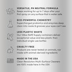 Clean Revolution SuperCharged All Purpose Cleaner Refill with Smart Probiotic + Enzyme Complex, Multi-Surface Kitchen Bathroom & Floor Cleaner, Lily & Green Tea, 128 Fl Oz