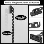 ACNISM Wall Mounted Clothes Rack, Laundry Room Hanging Rack, Retractable & Foldable Drying Rack with 180° Rotation, Space-Saver for Laundry Room & Bedroom, Bathroom Closet Storage, 1-Pack, Black