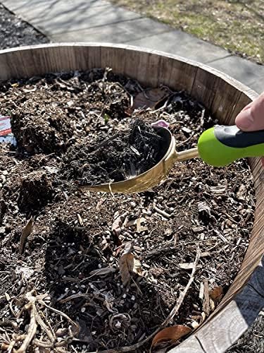 Garden Guru Super Strong Titanium Garden Scoop Trowel Shovel Transplanter - Rust Resistant - Ergonomic Handle - Perfect Hand Shovel for Gardening Transplanting and Digging (2 Pack)