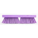 SPARTA Plastic Floor Scrub Brush, Brush Head Only, Deck Brush with ACME Standard Thread Fitting for Deck, Industrial Kitchens, and Hospitals, 10 Inches, Purple, (Pack of 6)