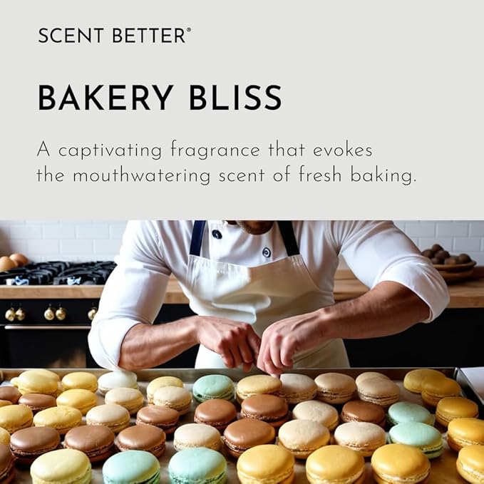 Scent Better Bakery Bliss Aroma Essential Oil Blend: an Aromatherapy Blend of Almond, Cherries, and a hint of Pistachio with for Ultrasonic Diffusers & Nebulizers (3.3 Fl Oz, 100 mL)