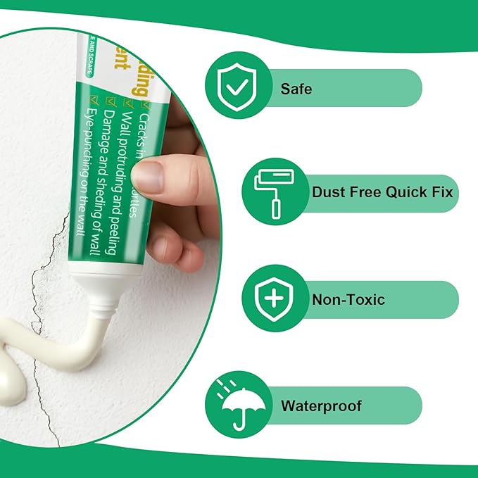 Drywall Repair Kit, 3 Pack Wall Repair Paste, Wall Mending Agent,Wall Surface Hole Fill Quick and Easy Solution