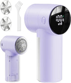Electric Lint Remover and Fabric Shaver, Rechargeable Clothes Shaver for Sweater Furniture Couch, 3-Speed Pill Remover Defuzzer to Remove Fuzz Pilling from Blanket Jacket