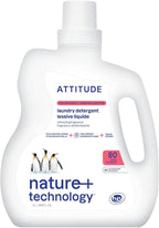ATTITUDE Liquid Laundry Detergent, EWG Verified, HE Compatible, Plant-Based & Vegan, Natural Laundry Soap, Pink Grapefruit, 80 Loads, 67.6 Fl Oz