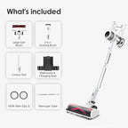 VYKLO Cordless Vacuum Cleaner, 600W 55Kpa 70Mins Stick Vacuum Cleaners for Home, AUTO Dust Detection/LED Touch Display, Rechargeable Wall Mount, Wireless Handheld Vacuum for Pet Hair/Carpet/Hard Floor