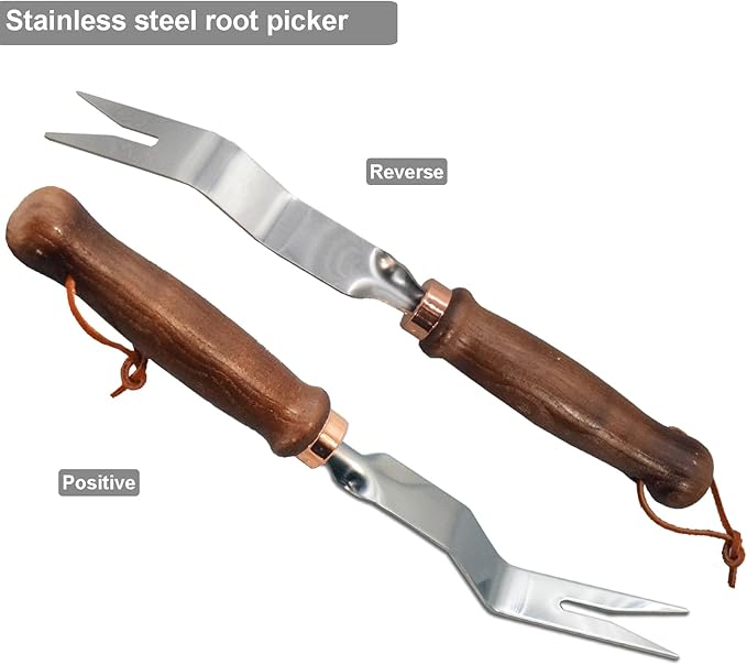 Gardening Tools-Gardening Handle Tools Flower Spade Digging Loosening Tools Hand Rake Weed Puller Garden Tools Make Ideal Gifts for Gardening Enthusiast(Weeder2)