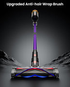 Cordless Vacuum Cleaner, 580W 48KPA 70 Mins Vacuum Cleaners for Home, Self-Standing Cordless Vacuum with Charging Dock Station, LED Display, Upgraded Anti-Tangle Stick Vacuum for Pet Hair/Carpet/Floor