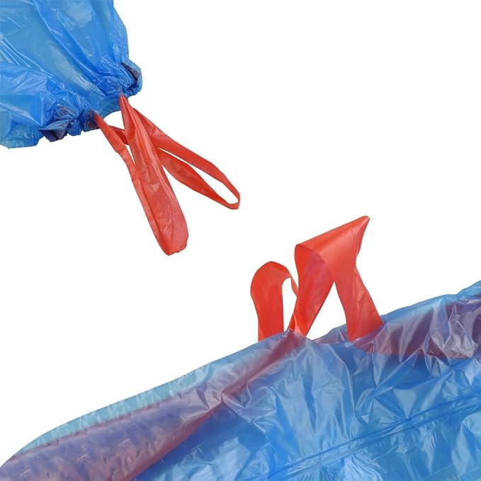 Fiaze Drawstring Trash Bags, 6 Gallon, 200 Counts (Blue)