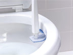 Scotch-Brite Disposable Toilet Scrubber Starter Kit, Disposable Refills with Built-In Bleach Alternative, Includes 1 Handle, Storage Caddy and 5 Refills