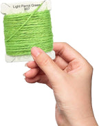Jute Twine 15m Long Twine String for Crafts Gift Wrapping Packing Gardening Crochet Knitting Macrame Decor (Light Parrot Green)